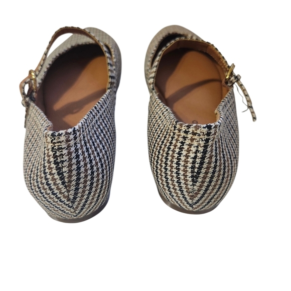 Lucky Brand Sz 6.5 Mary Jane Flats Houndstooth Office Siren Preppy Retro Boho - Picture 3 of 10